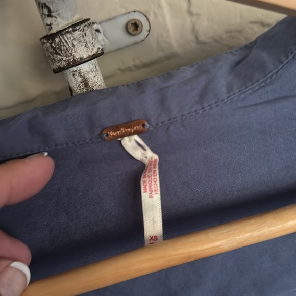 Free People dress Isley Midi attached shrug XS blue purple long sleeve - Picture 5 of 11